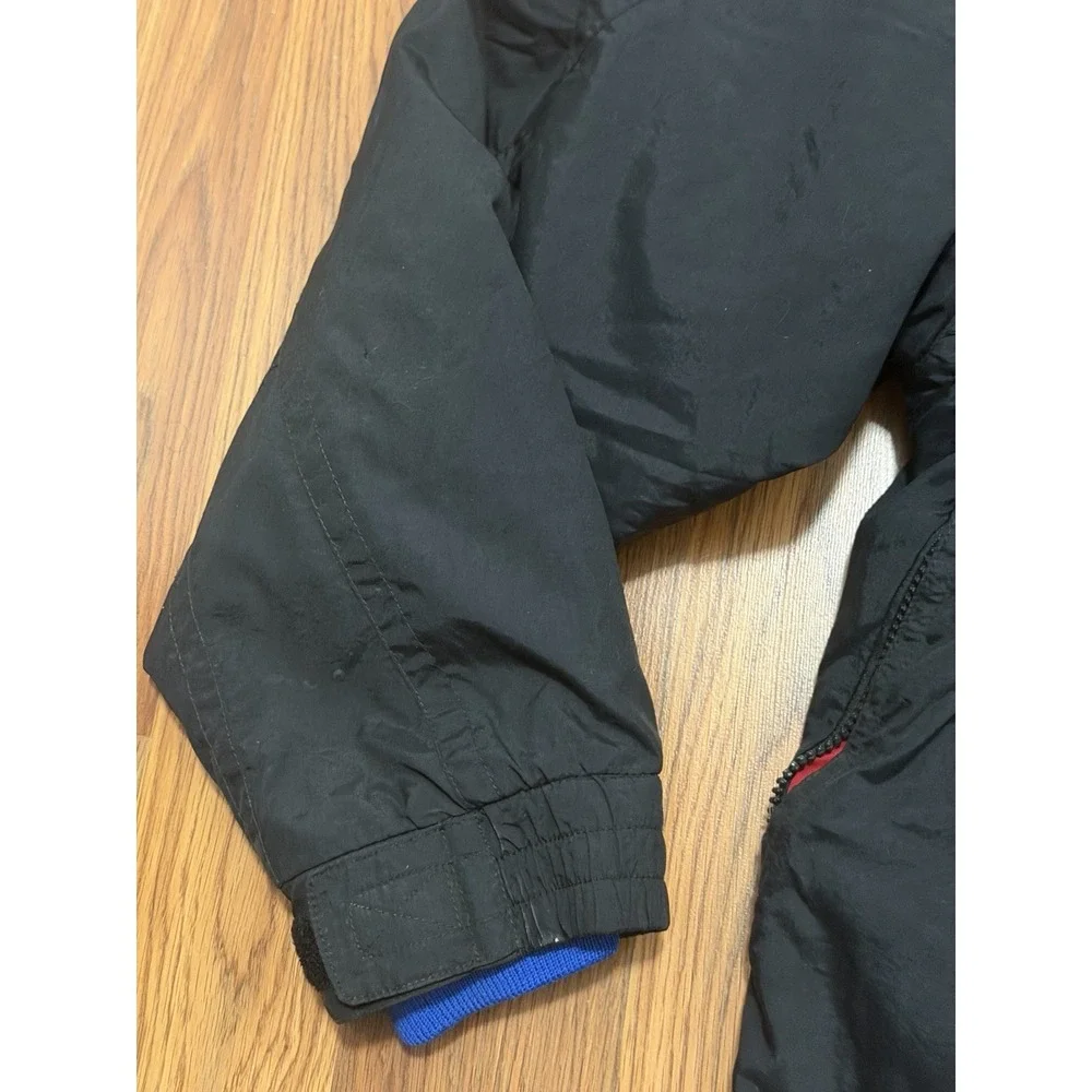 CB Sports Ski Jacket Mens Large Black Blue Zip Out Fleece Liner